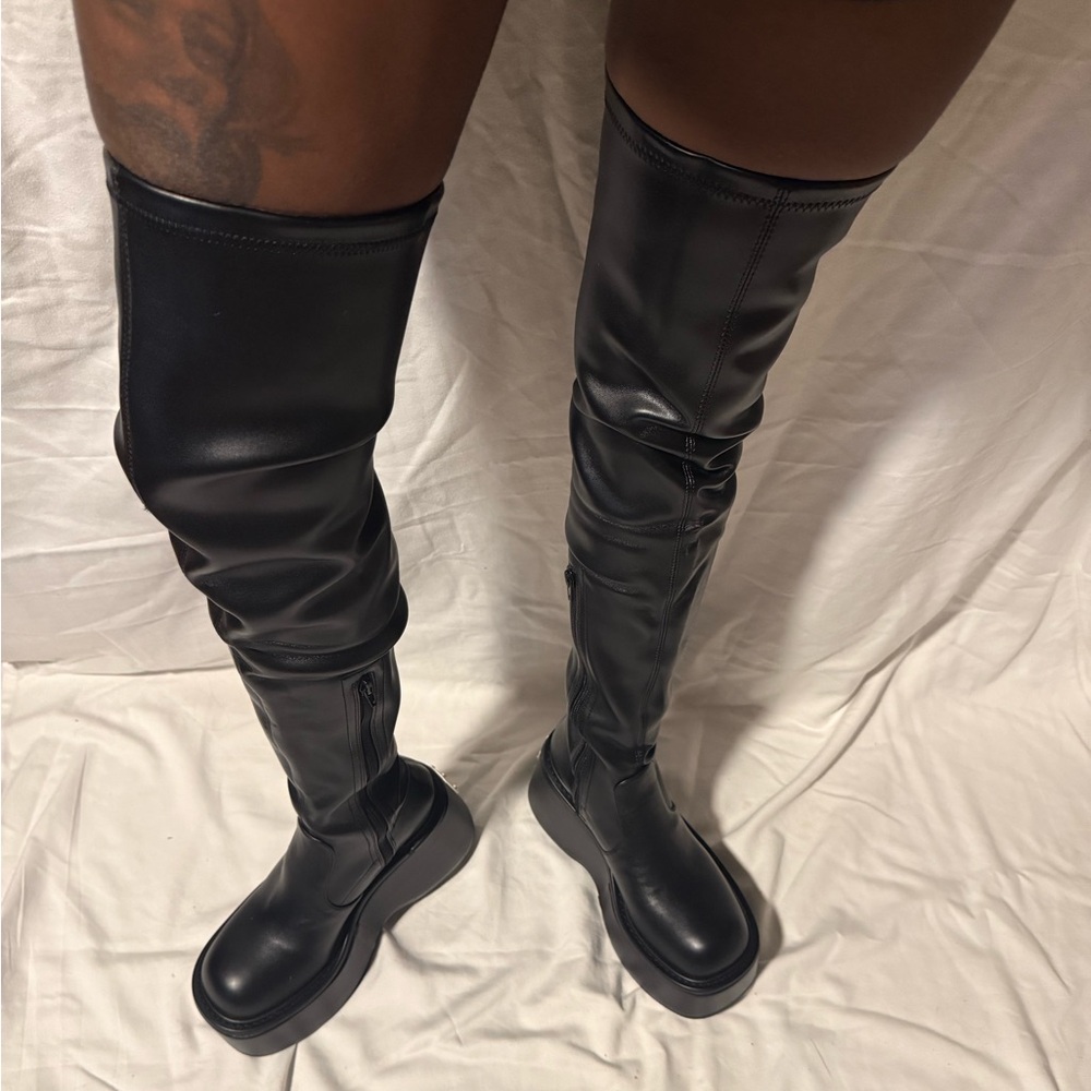 Dolls Kill x Bratz Brilliance Chic Stretch Thigh High Platform Boots